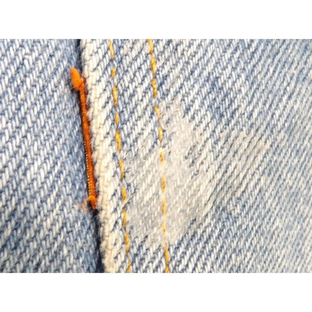 VTG Levis 509 Orange Tab Jeans Men 38x32 USA Made Light Wash Denim Straight 80s